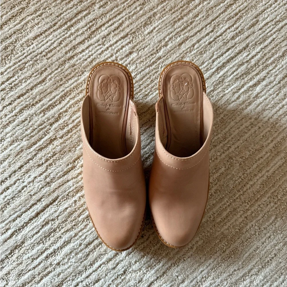 Tan Leather Clogs - Picture 2 of 3